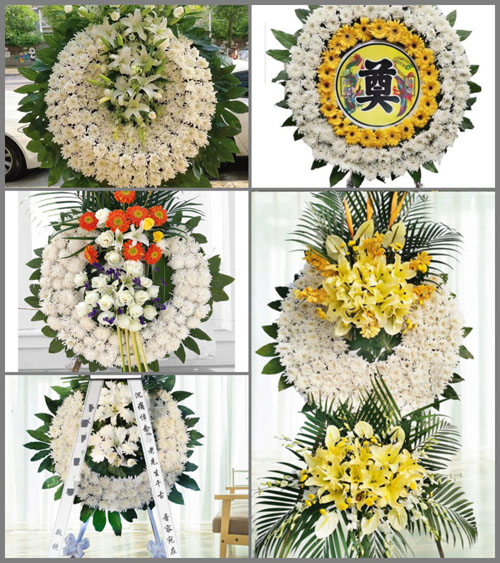 河南南阳新野县前高庙乡焦岗村花圈速递